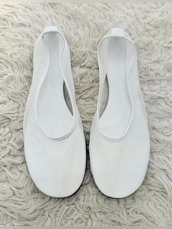 Dear Frances Shoes - Dear Frances Balla Mesh Ballet Flats - White